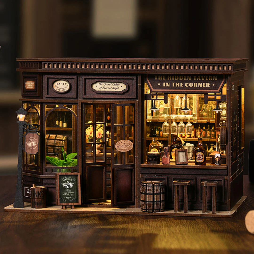 Corner Tavern DIY Miniature House Kit