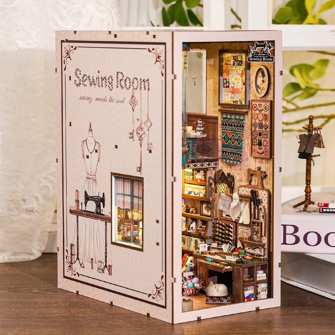 Sewing Room DIY Wooden Book Nook