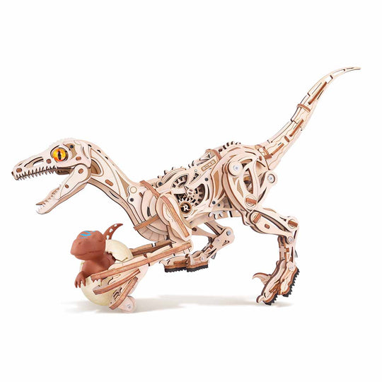 Velociraptor Mechanical 3D Wooden Puzzle