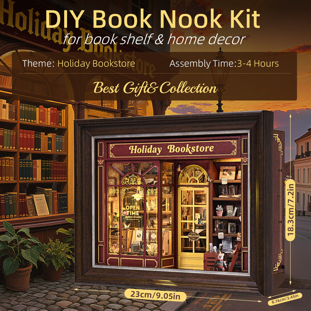 Holiday Bookstore DIY Miniature House