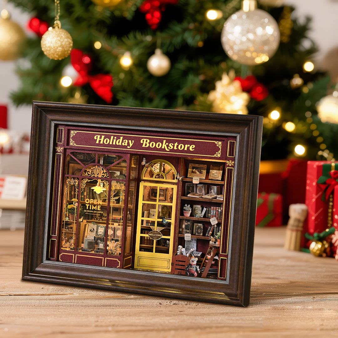 Holiday Bookstore DIY Miniature House
