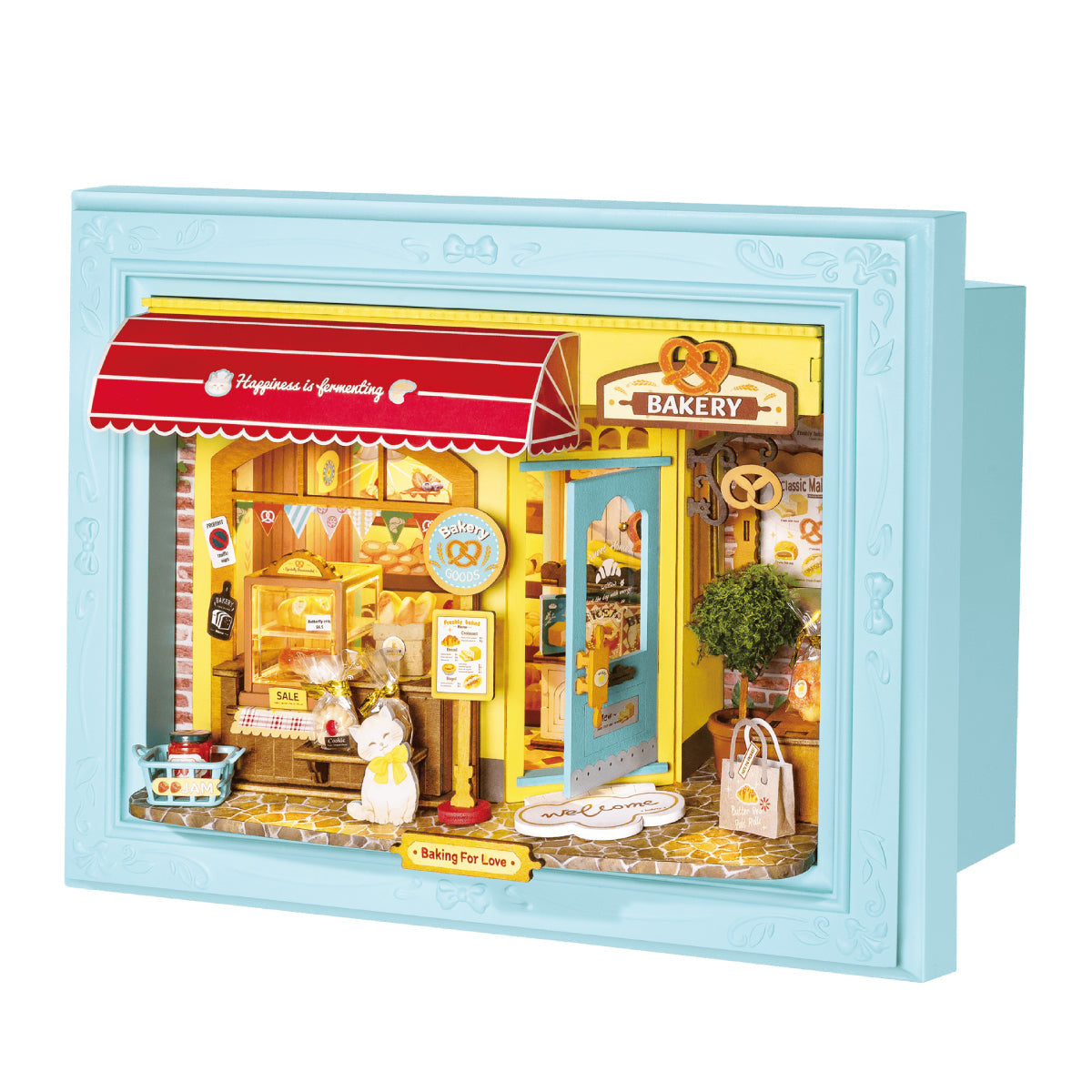 Fluffy Cat Bakery 3D Wooden Puzzle