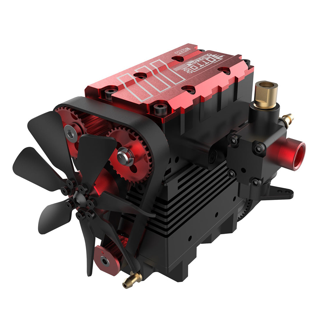 SEMTO ENGINE ST-NF2 7cc SOHC Nitro 4 Stroke 2 Cylinder Nitro Engine Model Kit