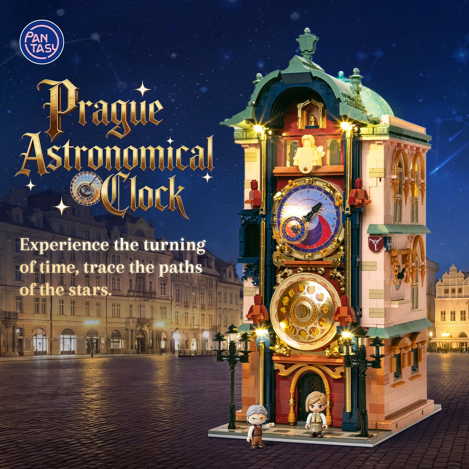 Prague Astronomical Clock Building Bricks