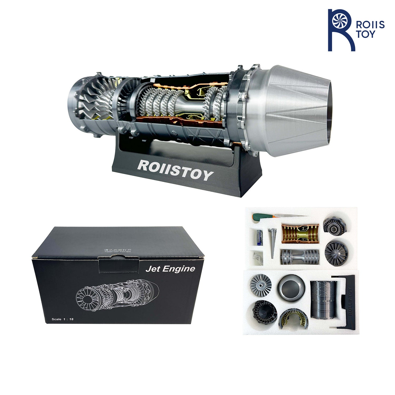 J-20 Fighter Jet 3D Printed Engine Model