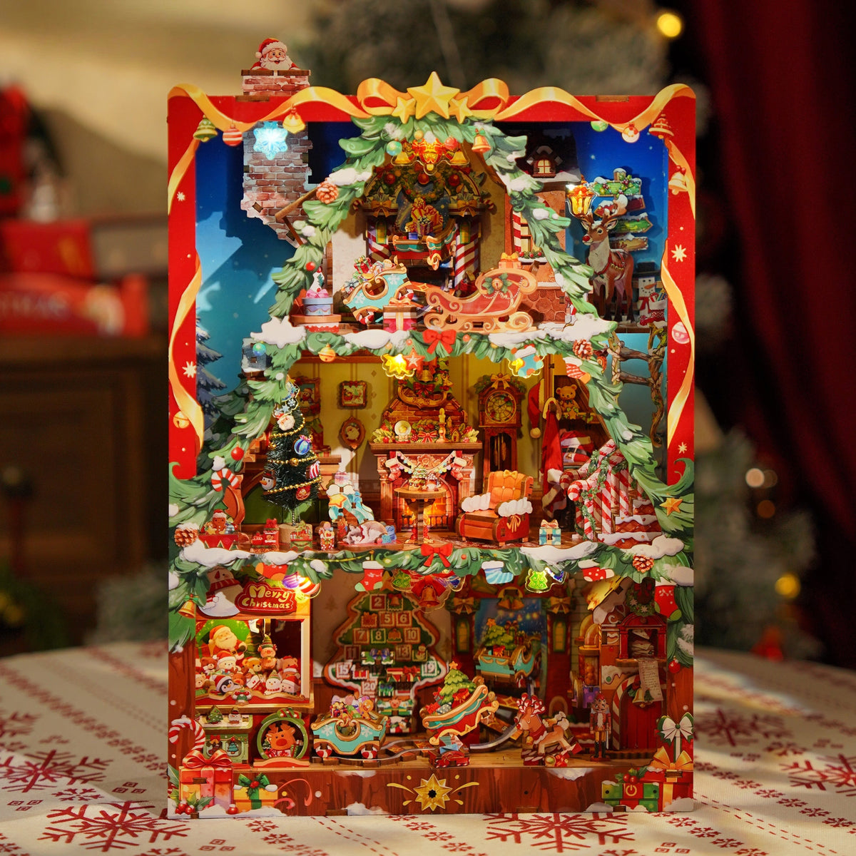 Christmas Cabin 3D Wooden Puzzle