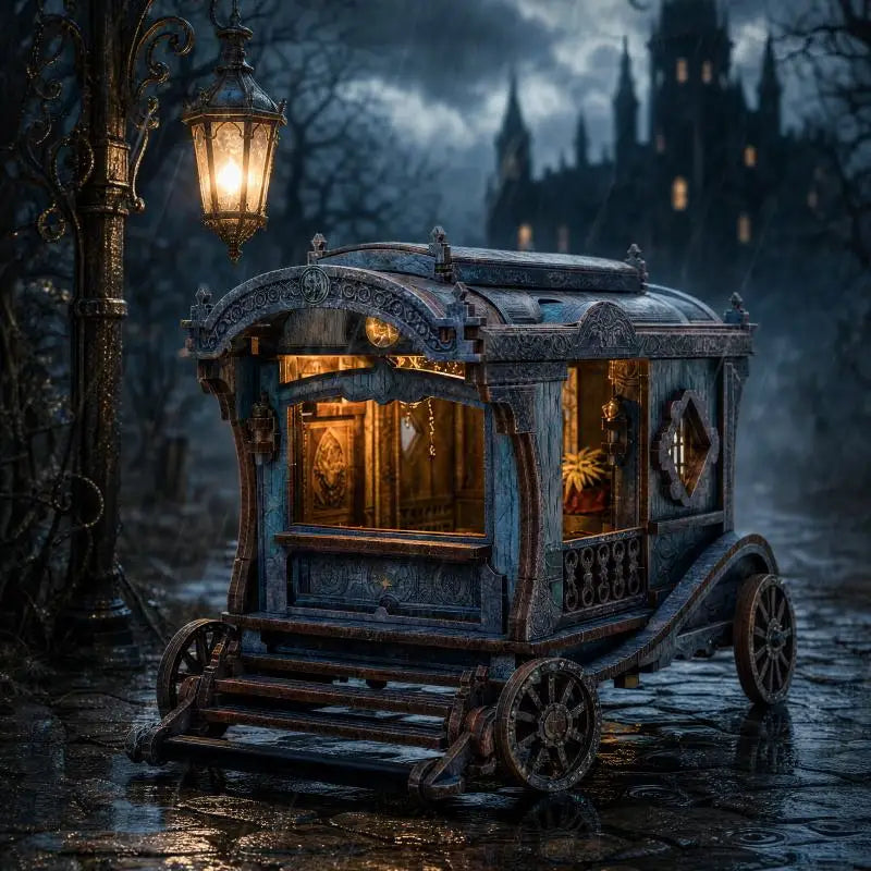 Onyx Dragon Carriage DIY Book Nook