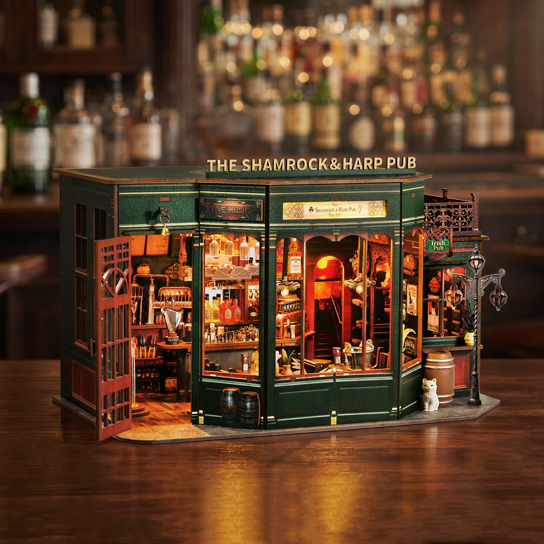 Shamrock & Harp Pub DIY Miniature Dollhouse