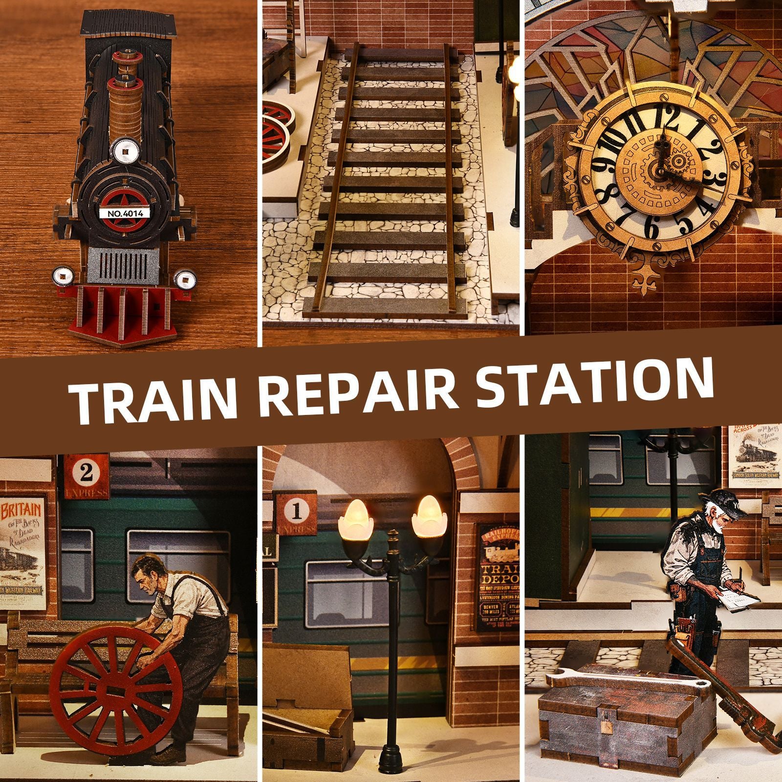 Train Repair Station Miniature House