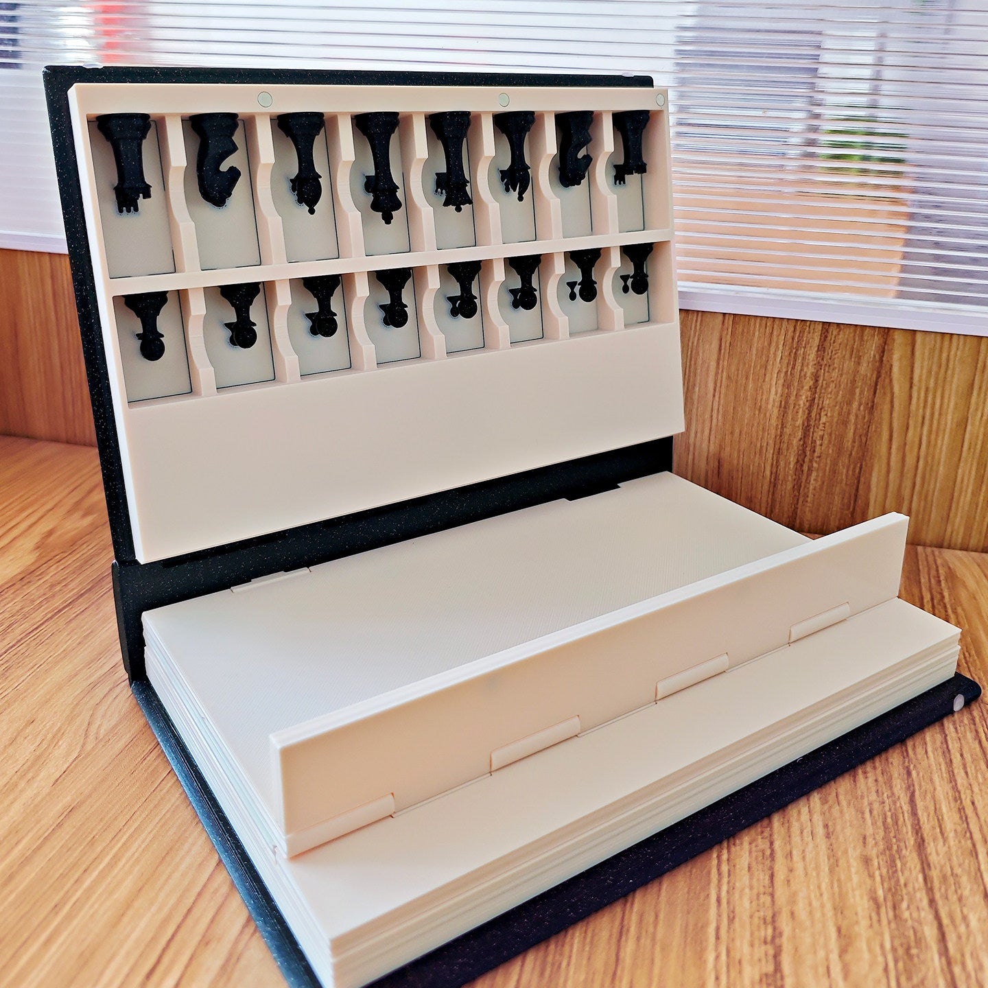 Book-Style Chess Set 3D Printed Model