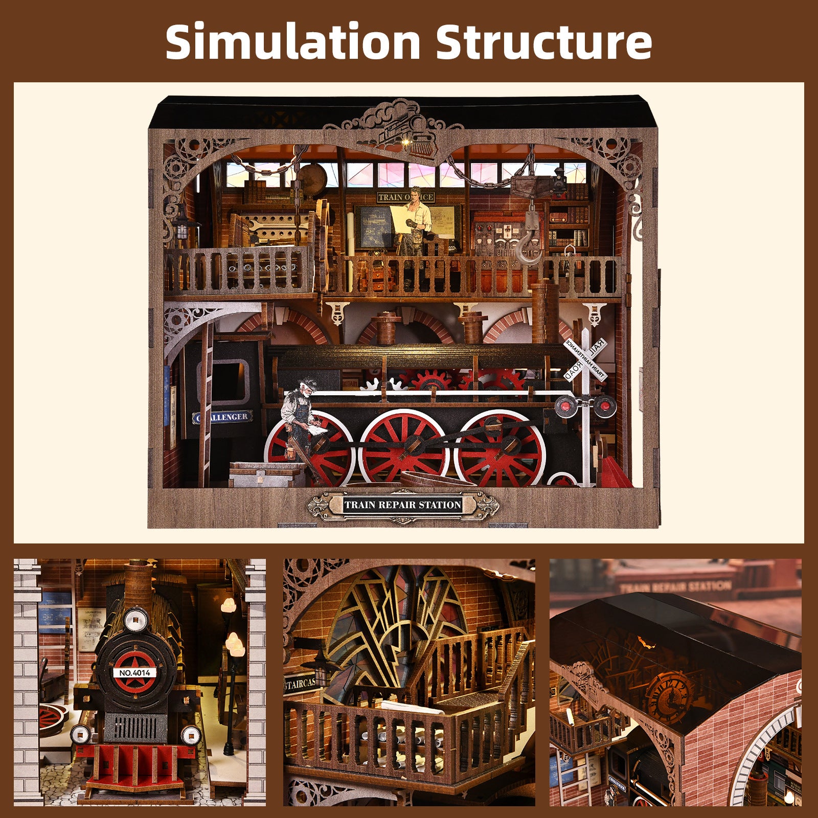 Train Repair Station Miniature House