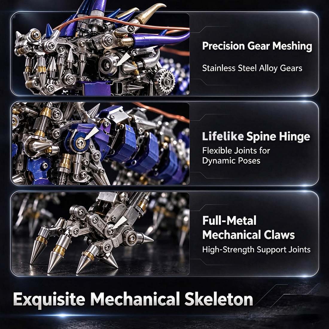 Qilin Mechanical Metal Model Kit(1623PCS)