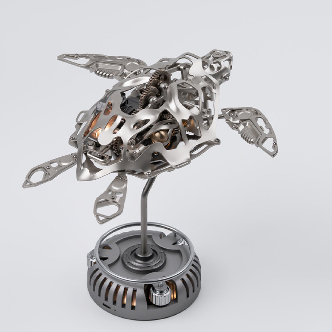 Mechanical Turtle Model Steampunk DIY Metal Assembly Kit