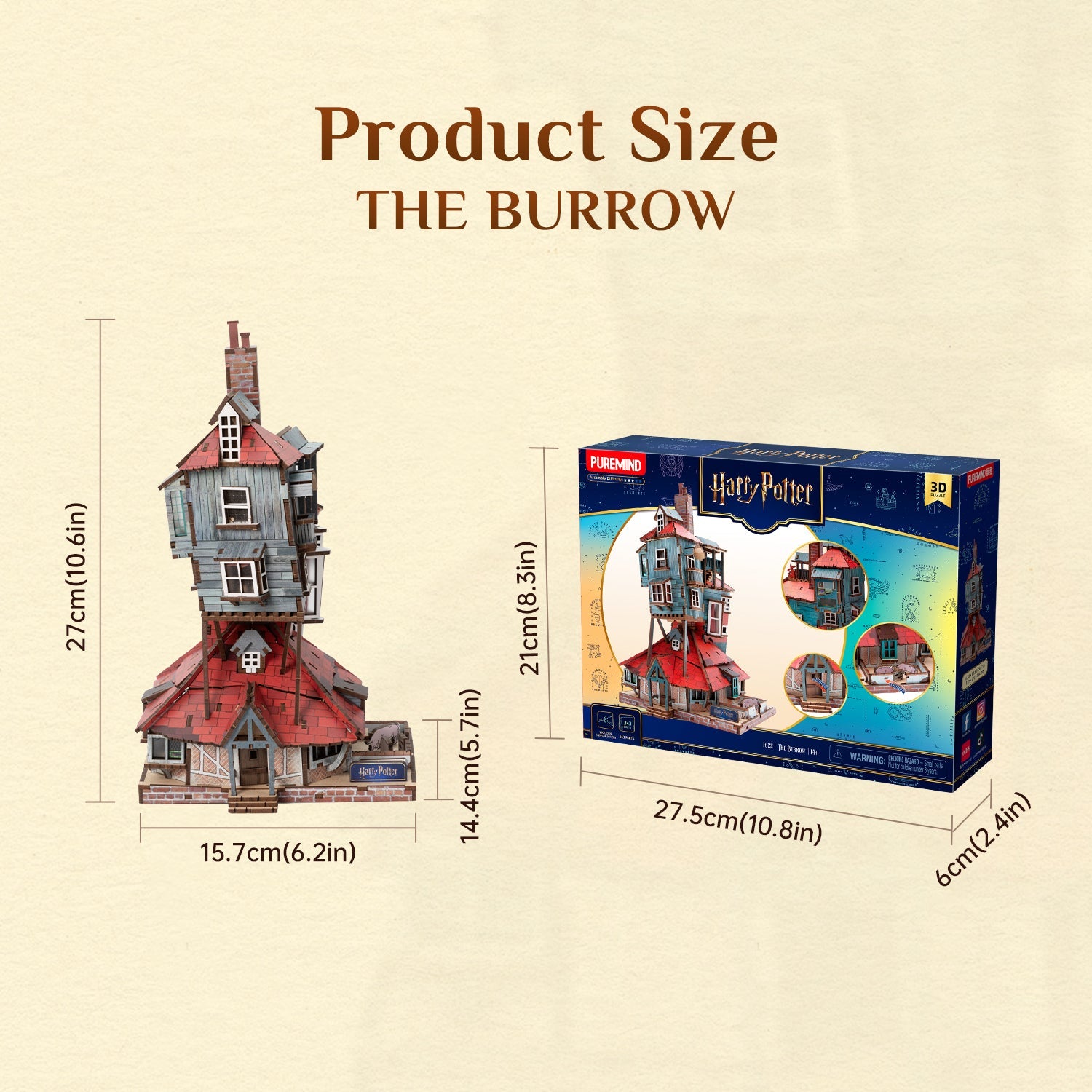 The Burrow 1622 3D Wooden Puzzle
