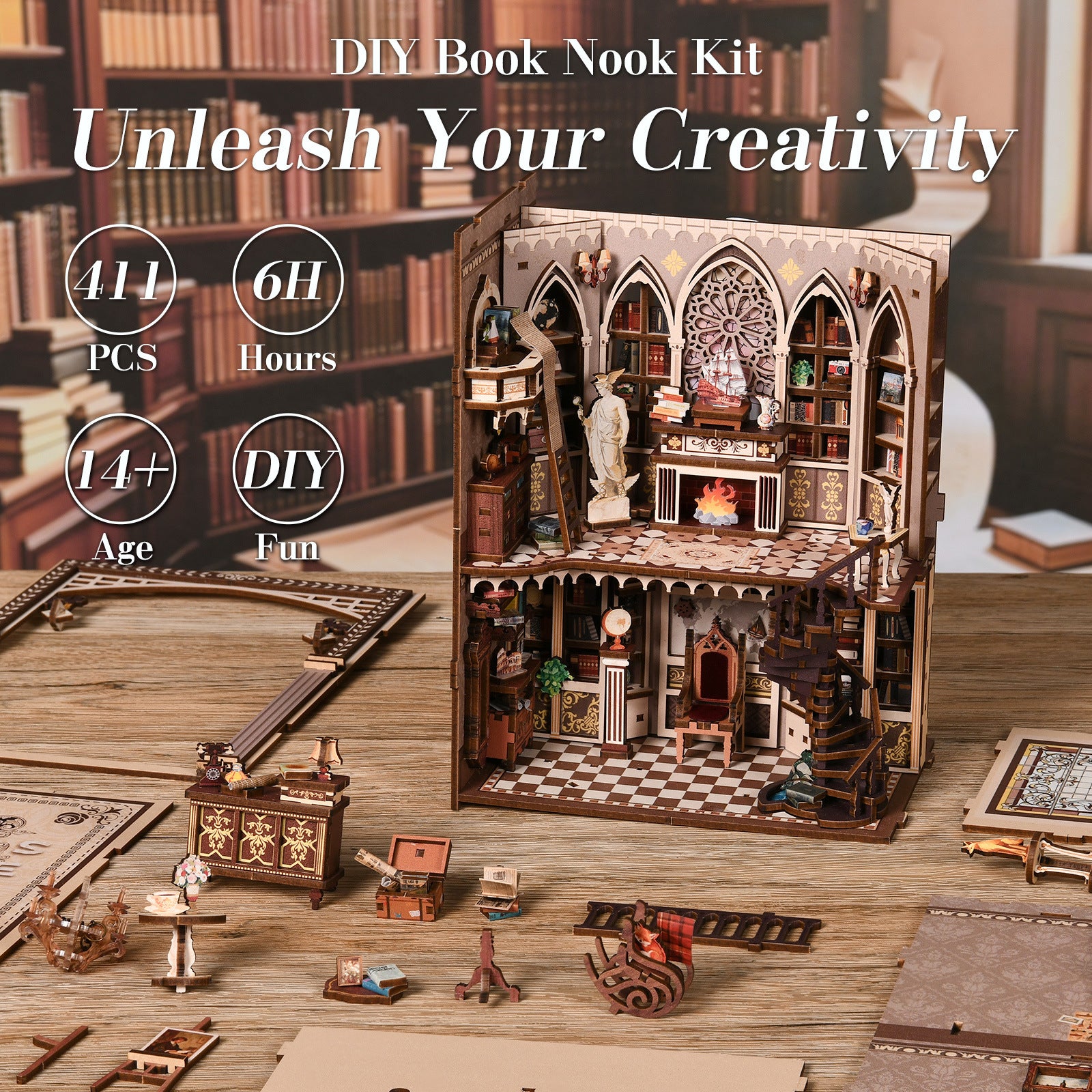 Traveler's Bookstore DIY Book Nook