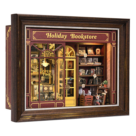 Holiday Bookstore DIY Miniature House