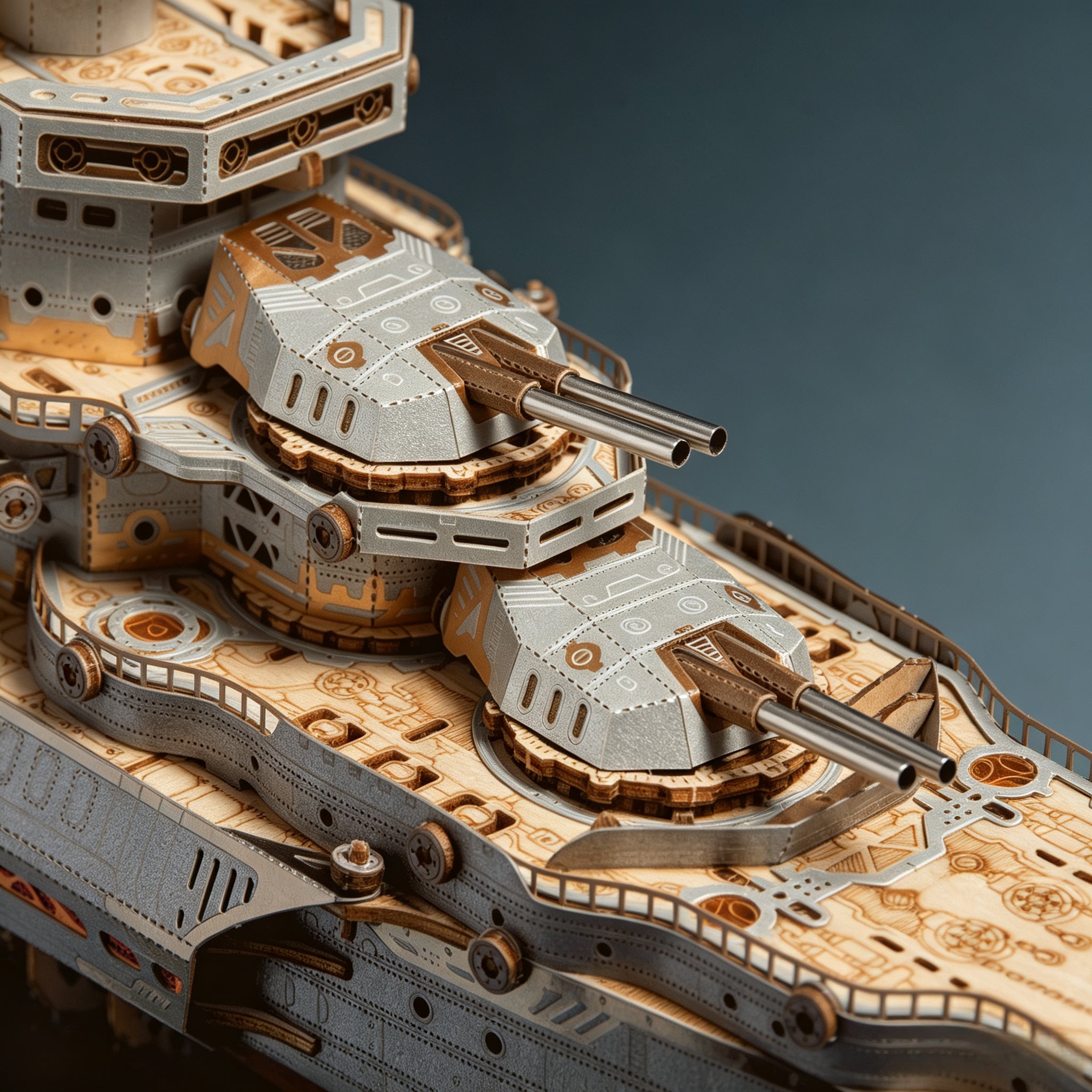 Space Warship 3D Wooden Puzzle