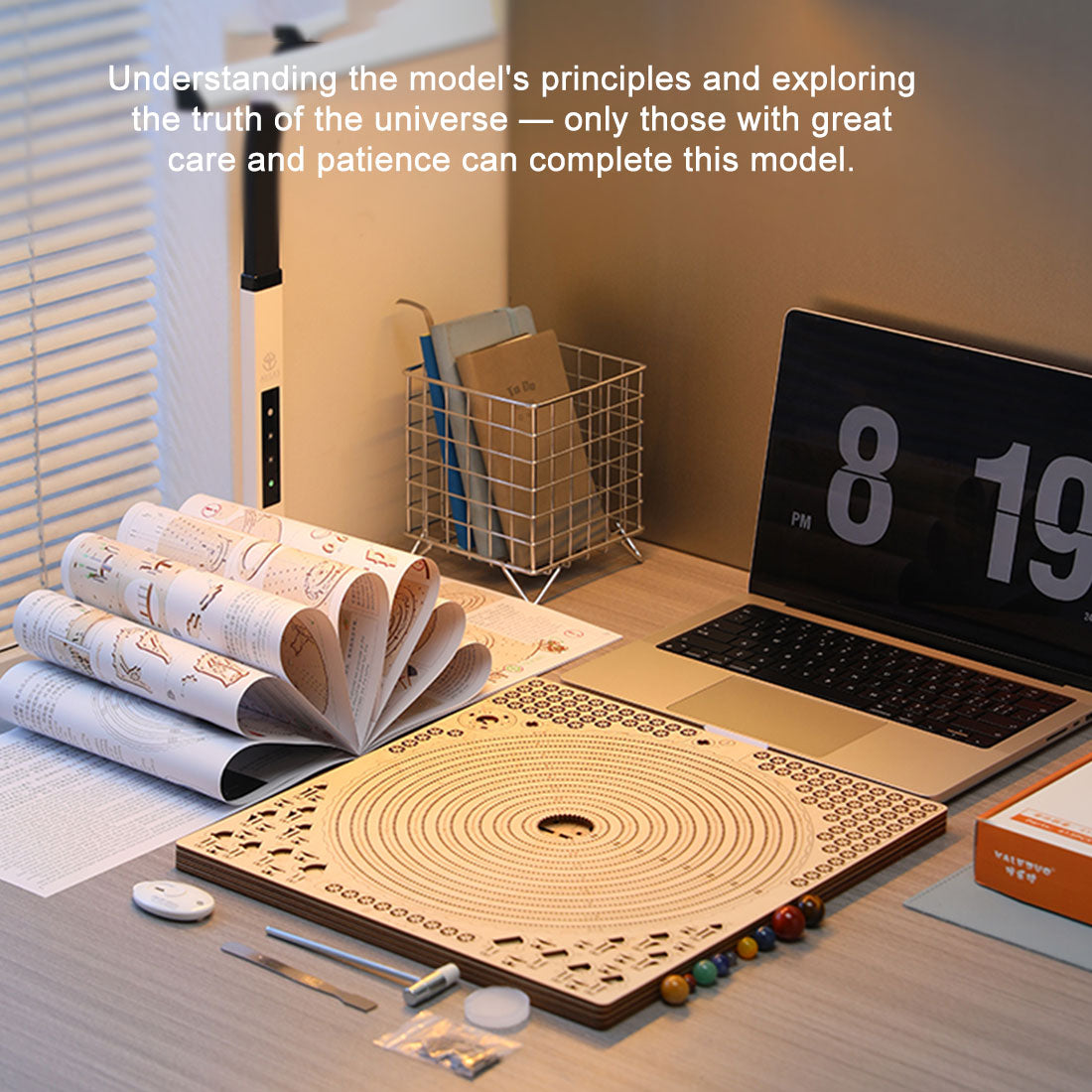 Mechanical Orrery Solar System 3D Wooden Kit