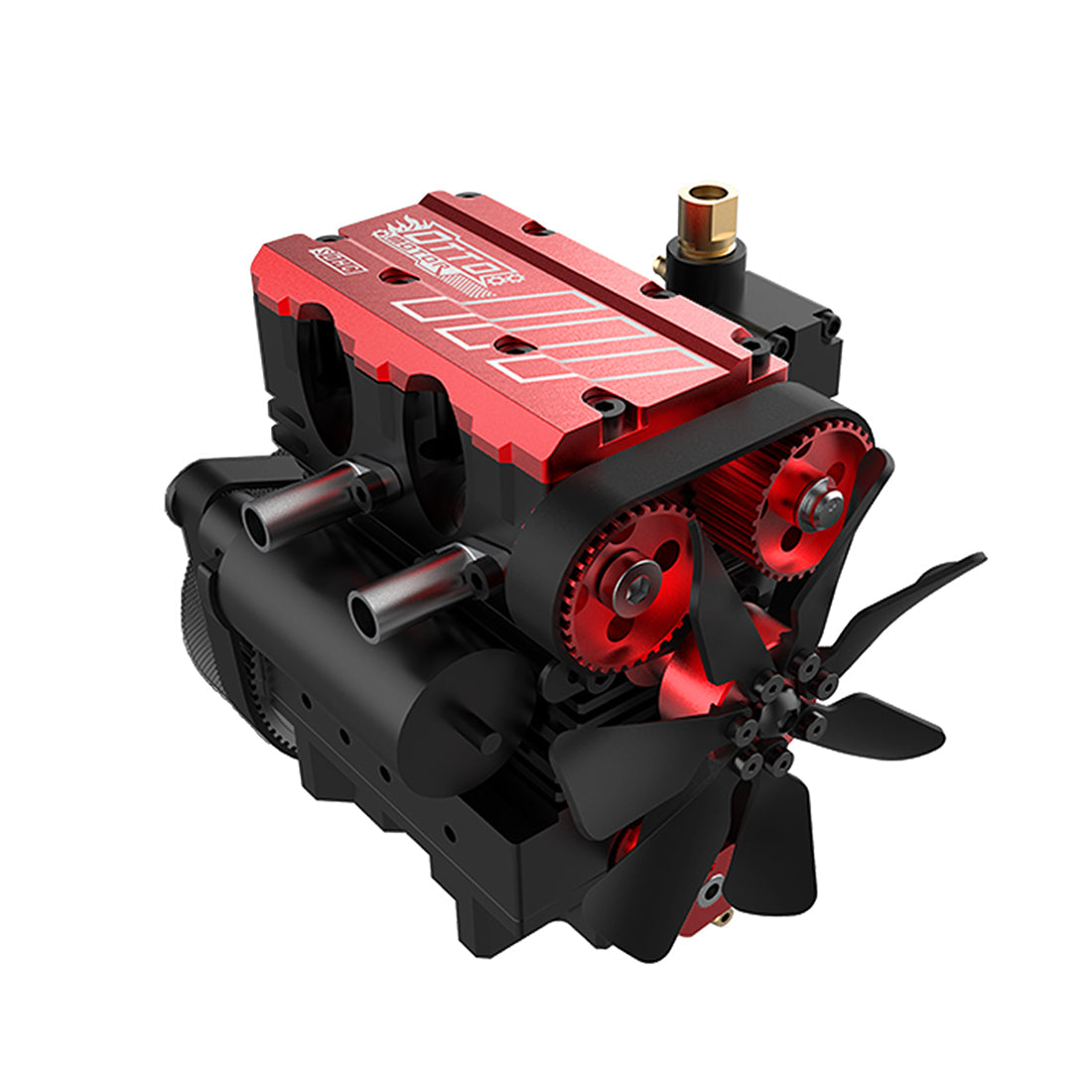 SEMTO ENGINE ST-NF2 7cc SOHC Nitro 4 Stroke 2 Cylinder Nitro Engine Model Kit