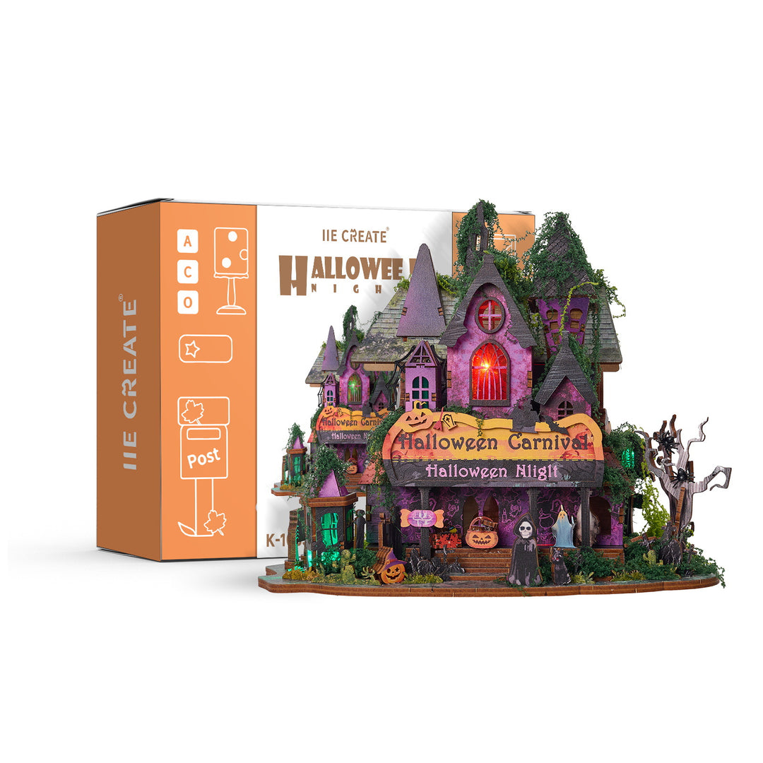 Halloween Night Miniature House