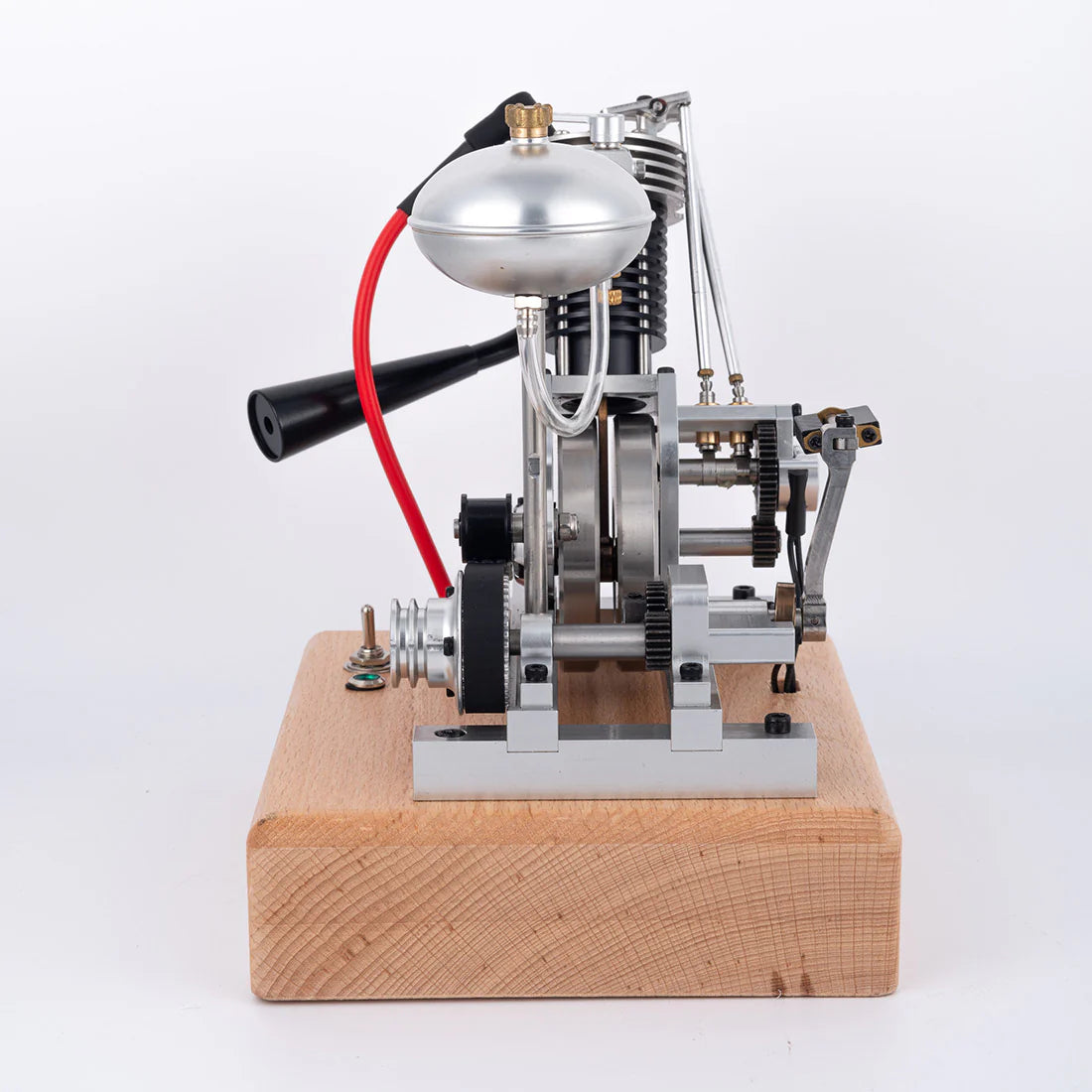 Hoglet V1 Single-Cylinder 4-Stroke Gasoline Realistic Motorcycle Internal Combustion Engine with Kick Start
