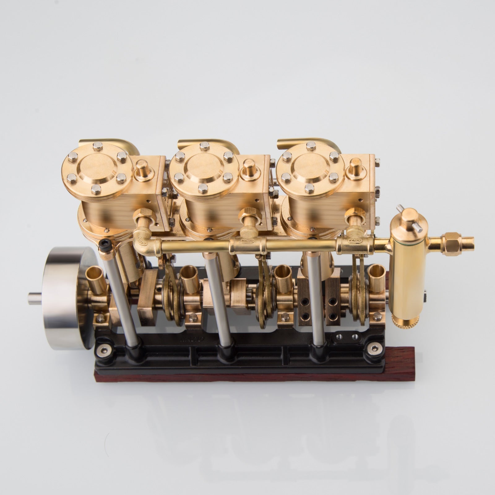 LS3-13S Steam Engine 3-cylinder Reciprocating Engine with Oil Cup Reverse Rotation