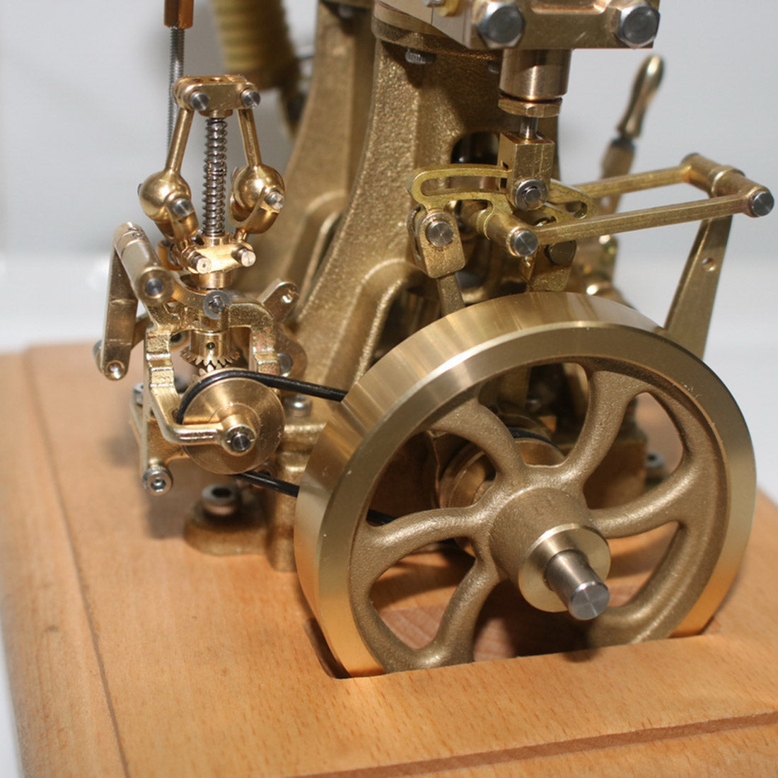3.7CC Mini Retro Vertical Double-cylinder Reciprocating Double-acting Engine Model
