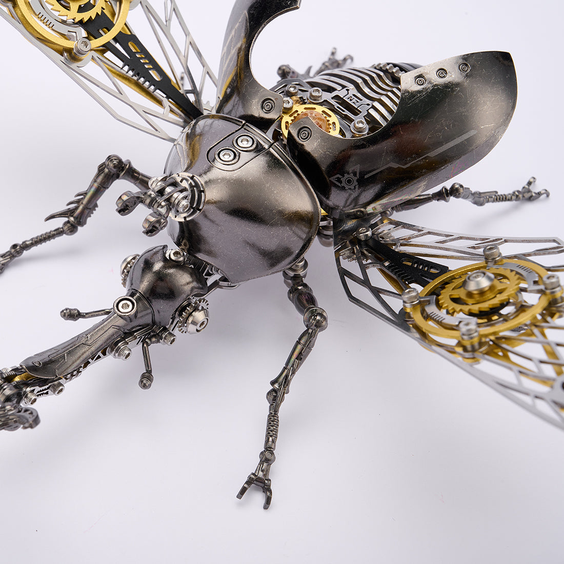Mechanical Beetle Steampunk DIY Metal Insect Model Kit