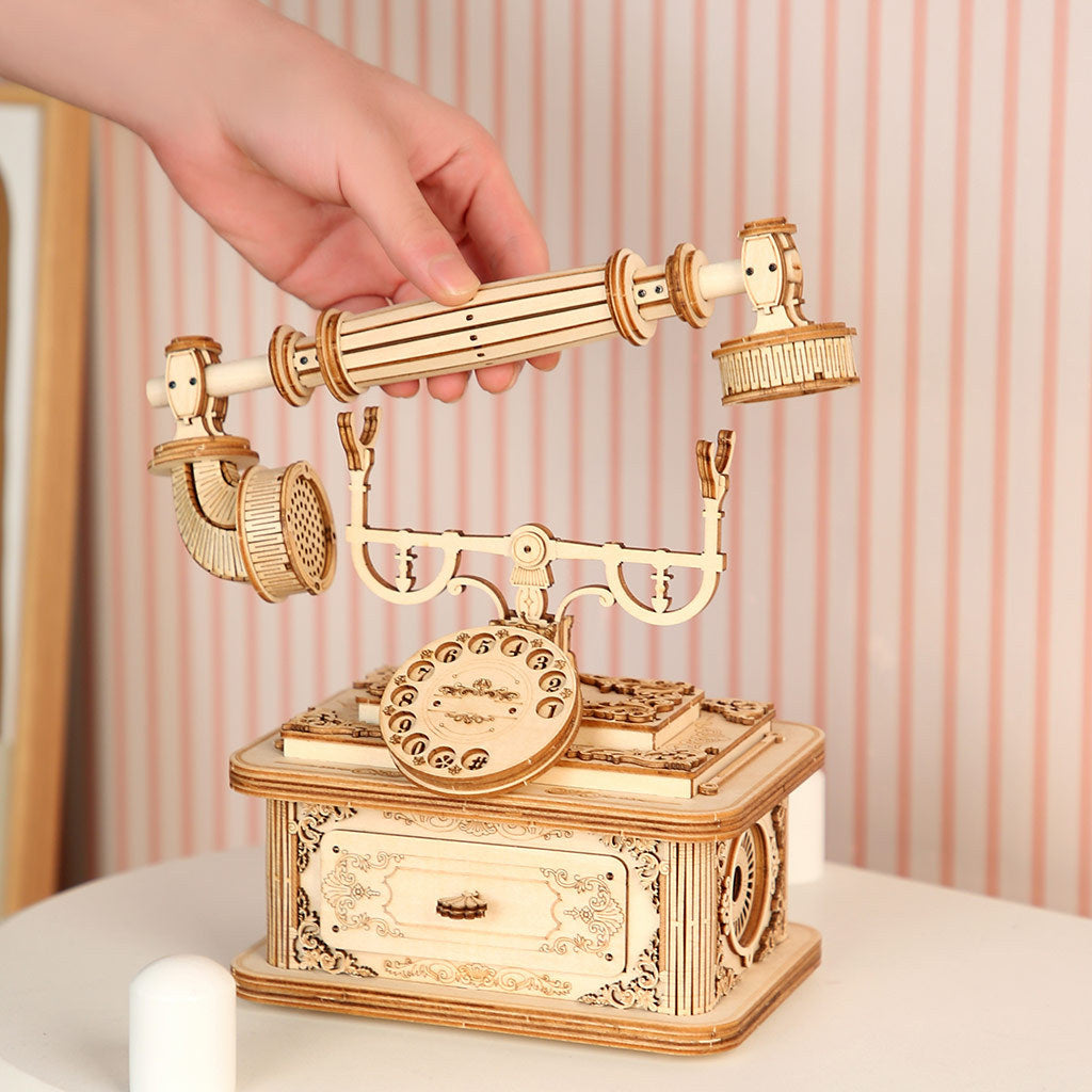 Vintage Telephone 3D Wooden Puzzle