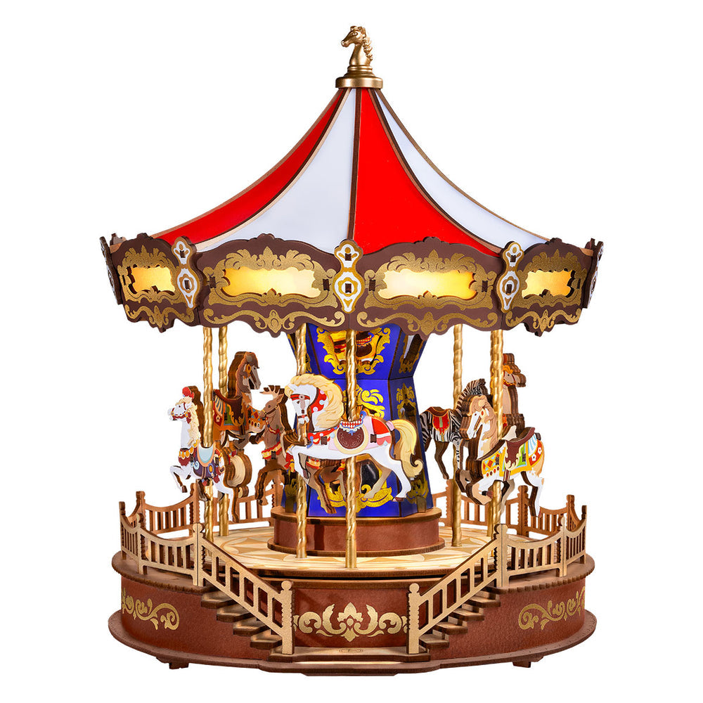 Classic Carousel 3D Wooden Puzzle