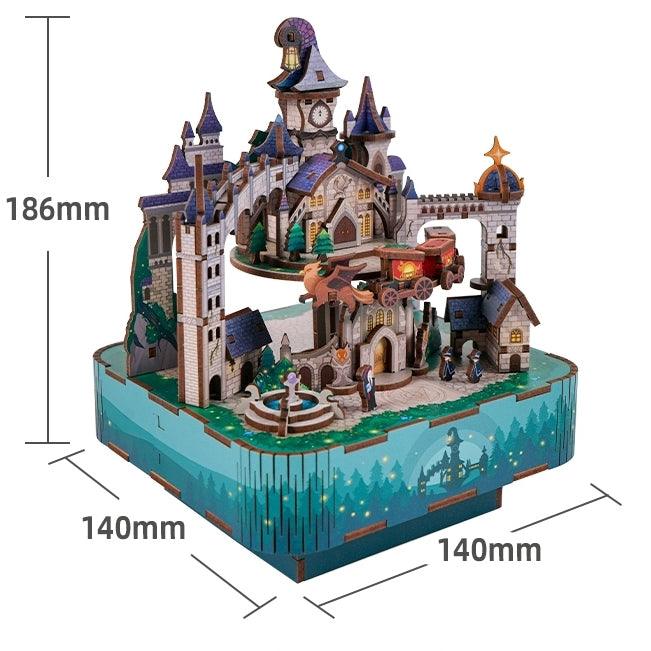 Magical Castle DIY Wooden Music Box Puzzle