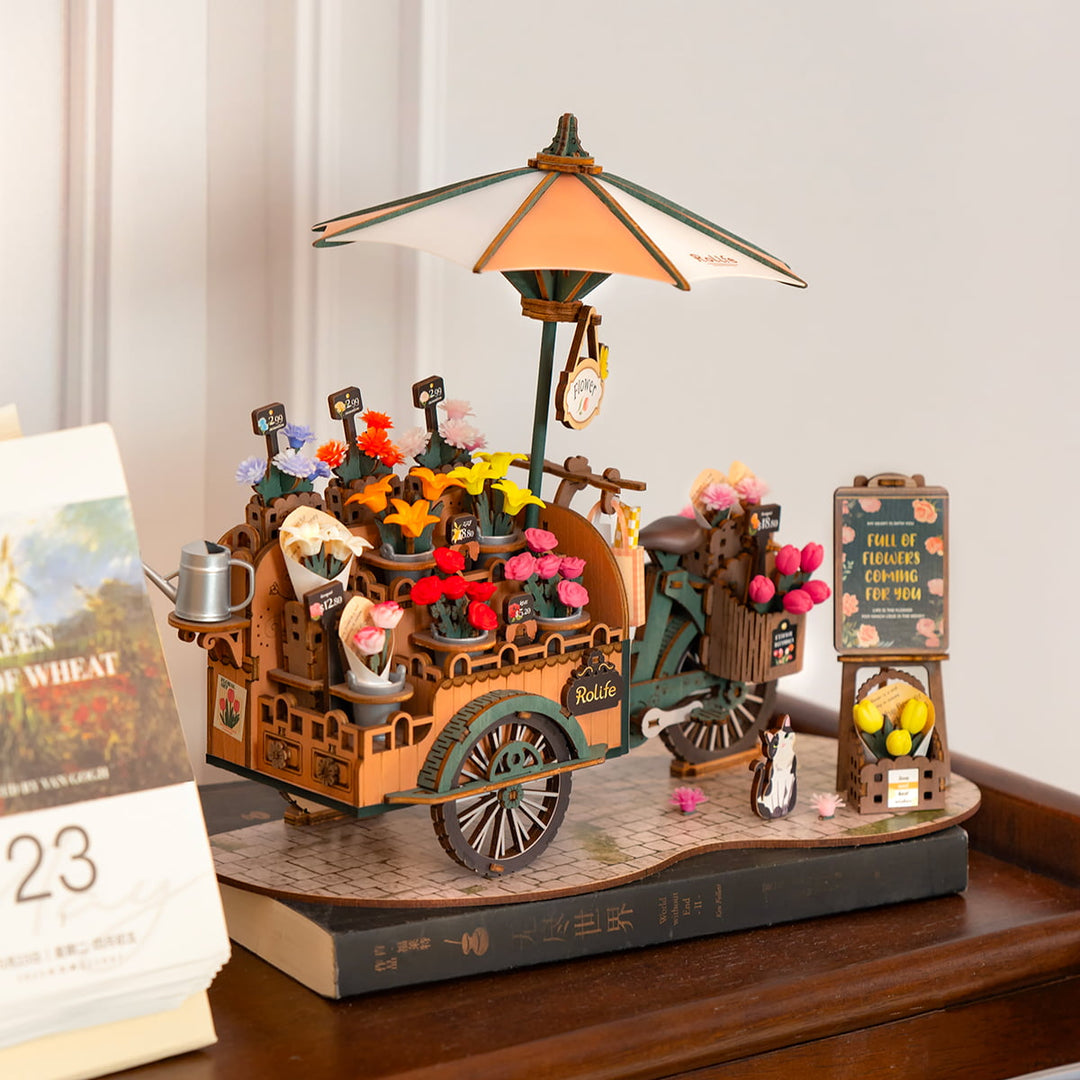 Blossom Cart 3D Wooden Puzzle