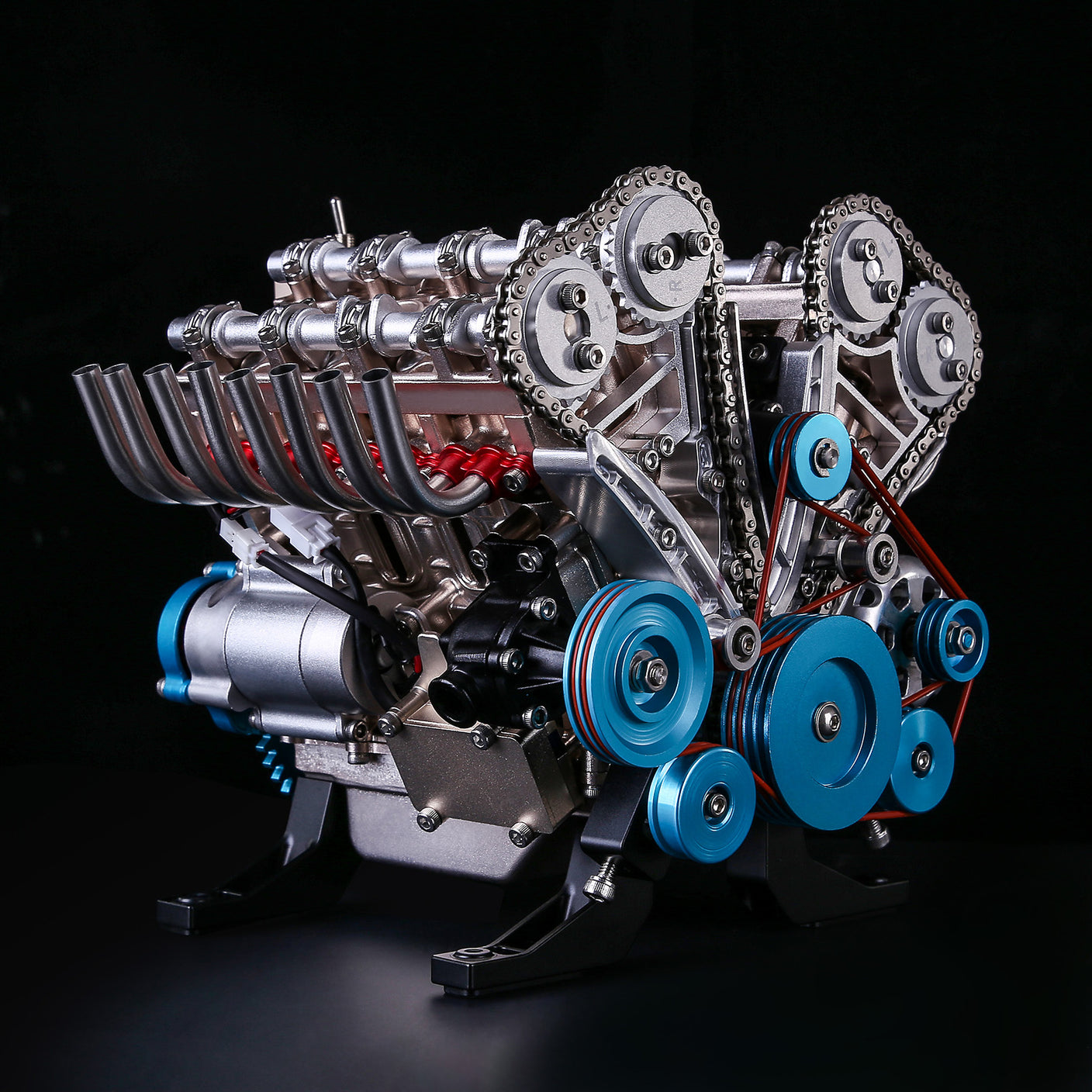 V8 Mechanical Metal Assembly DIY Car Engine Model Kit