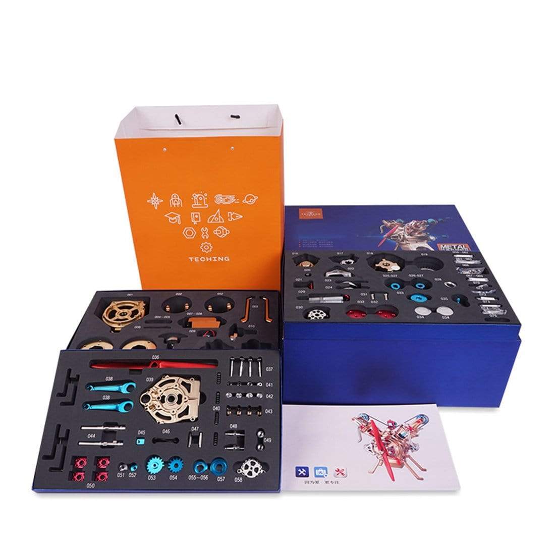 V2 Car Engine Assembly Kit Full Metal VT 2 Cylinder Engine Build Kit