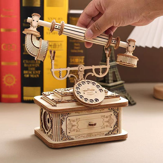 Vintage Telephone 3D Wooden Puzzle