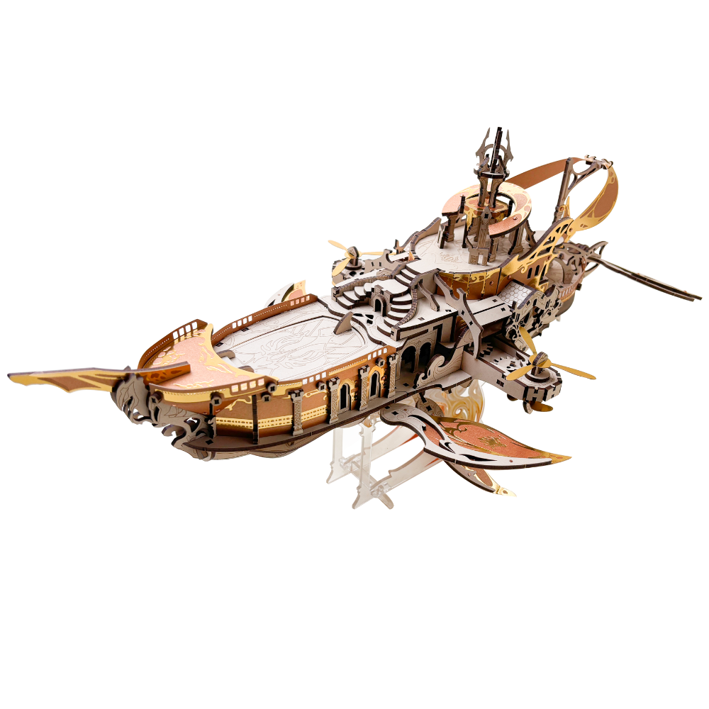 Whale Ark of the Universe 3D Wooden Puzzle