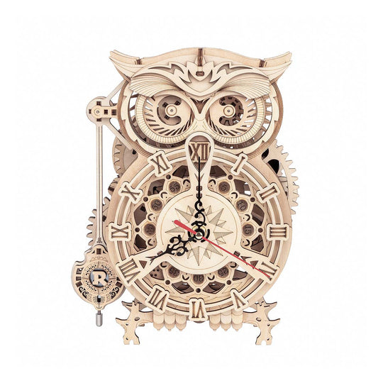 Owl Clock Gears 3D Wooden Puzzle