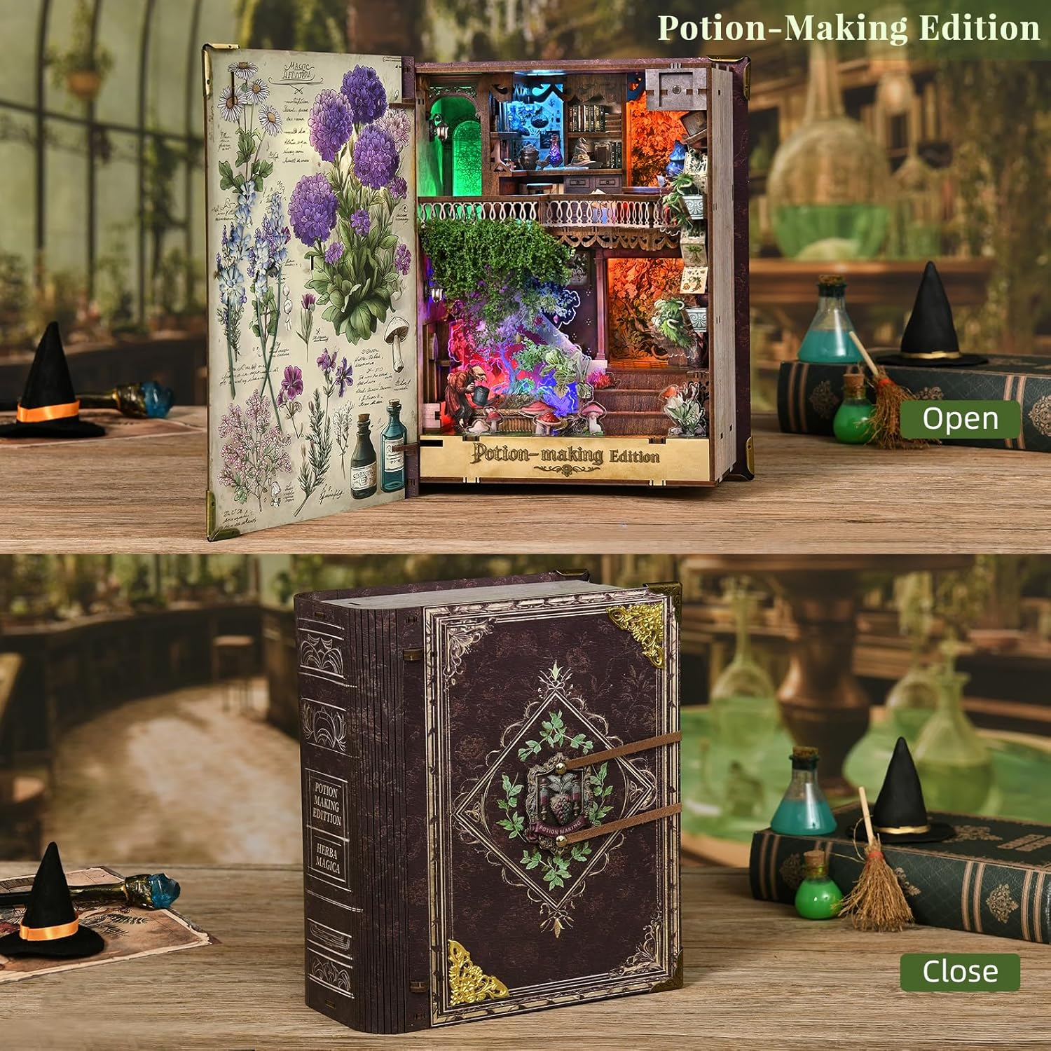 Potion-Making Edition DIY Book Nook