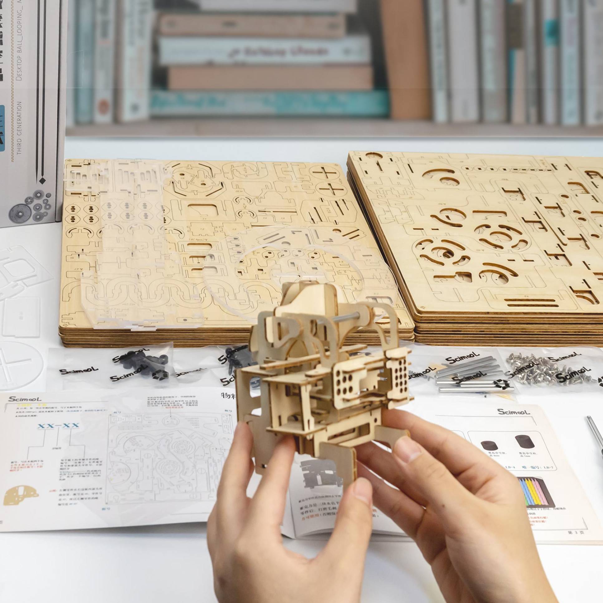 Mechanical Air Island Marble Run NEW Version