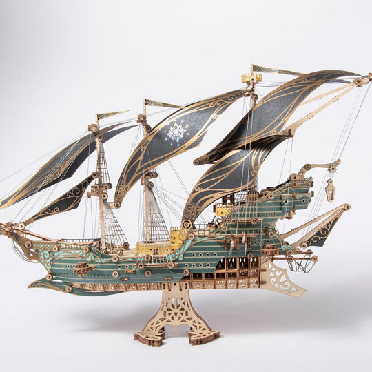 Future Pirate Ship 3D Wooden Puzzle