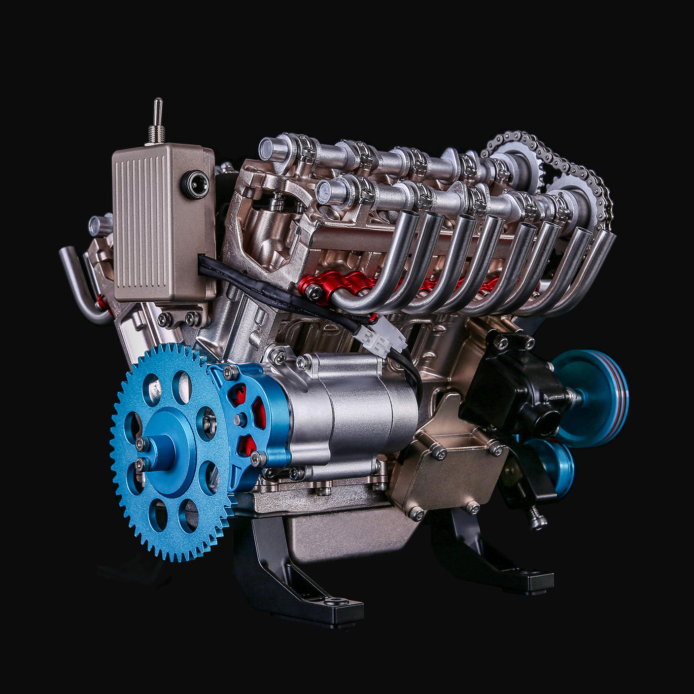 V8 Mechanical Metal Assembly DIY Car Engine Model Kit