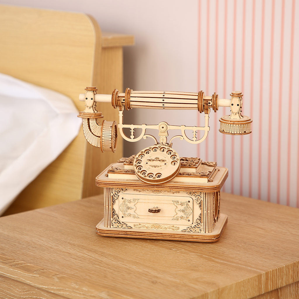 Vintage Telephone 3D Wooden Puzzle