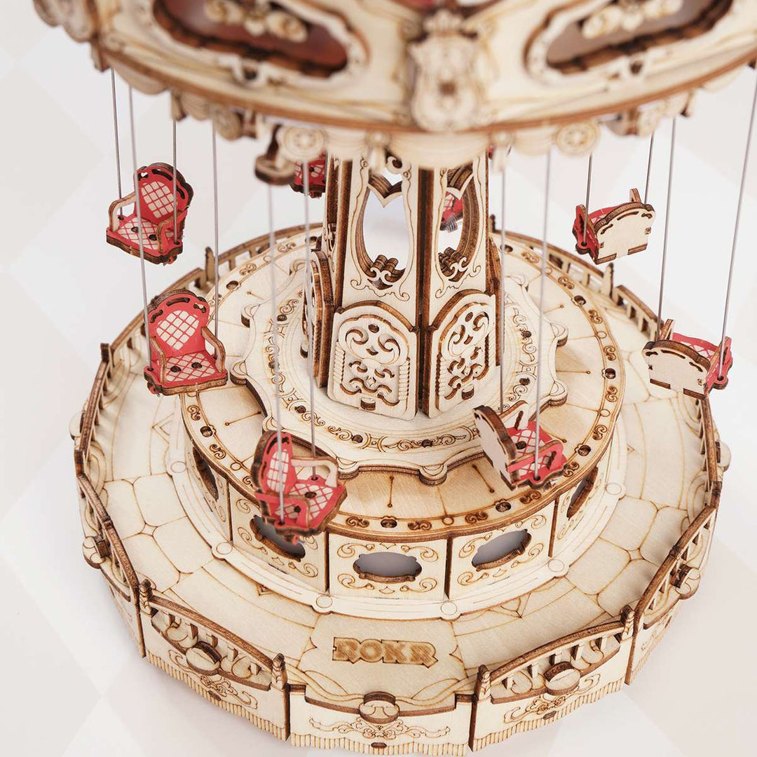 Swing Ride DIY Music Box 3D Wooden Puzzle