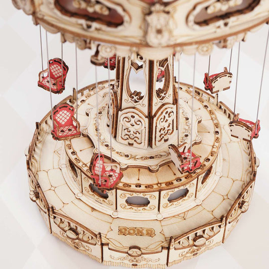Swing Ride DIY Music Box 3D Wooden Puzzle