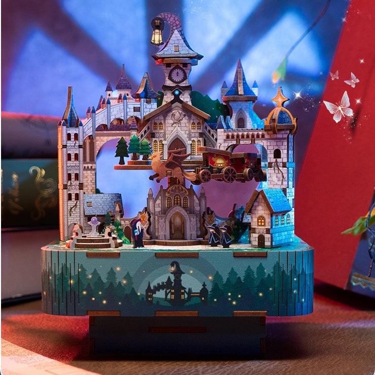 Magical Castle DIY Wooden Music Box Puzzle