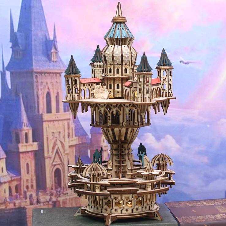 Sky City Music Box 3D Wooden Puzzle