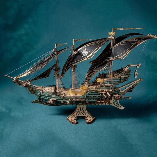 Future Pirate Ship 3D Wooden Puzzle