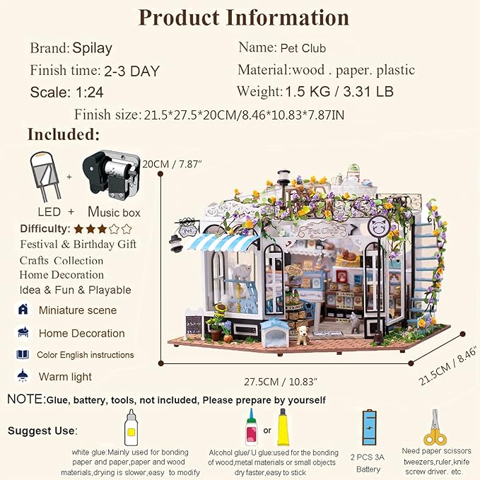 Mini Pet Store DIY Miniature House