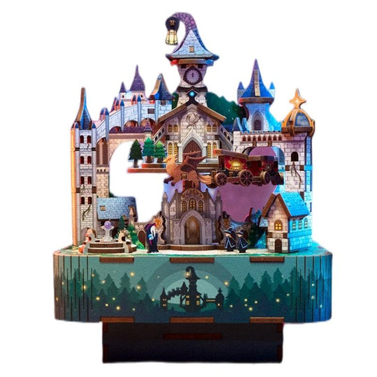 Magical Castle DIY Wooden Music Box Puzzle