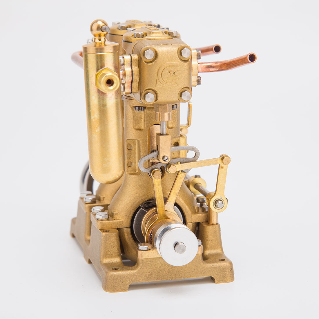 RW-L2 Retro Mini Inline 2 Cylinder Steam Engine Model for 70-130cm Steamship